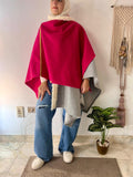 Winter wool poncho