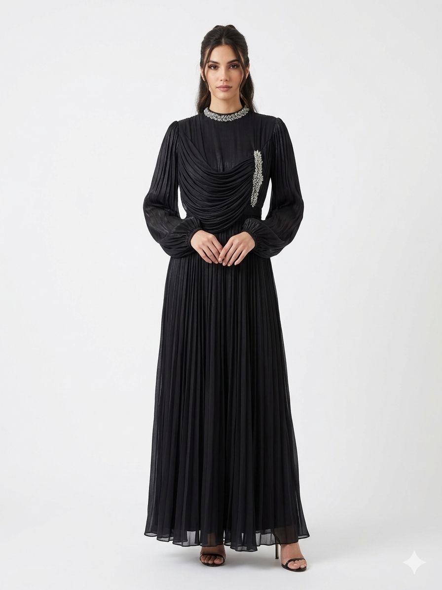 Soiree crinkle dress