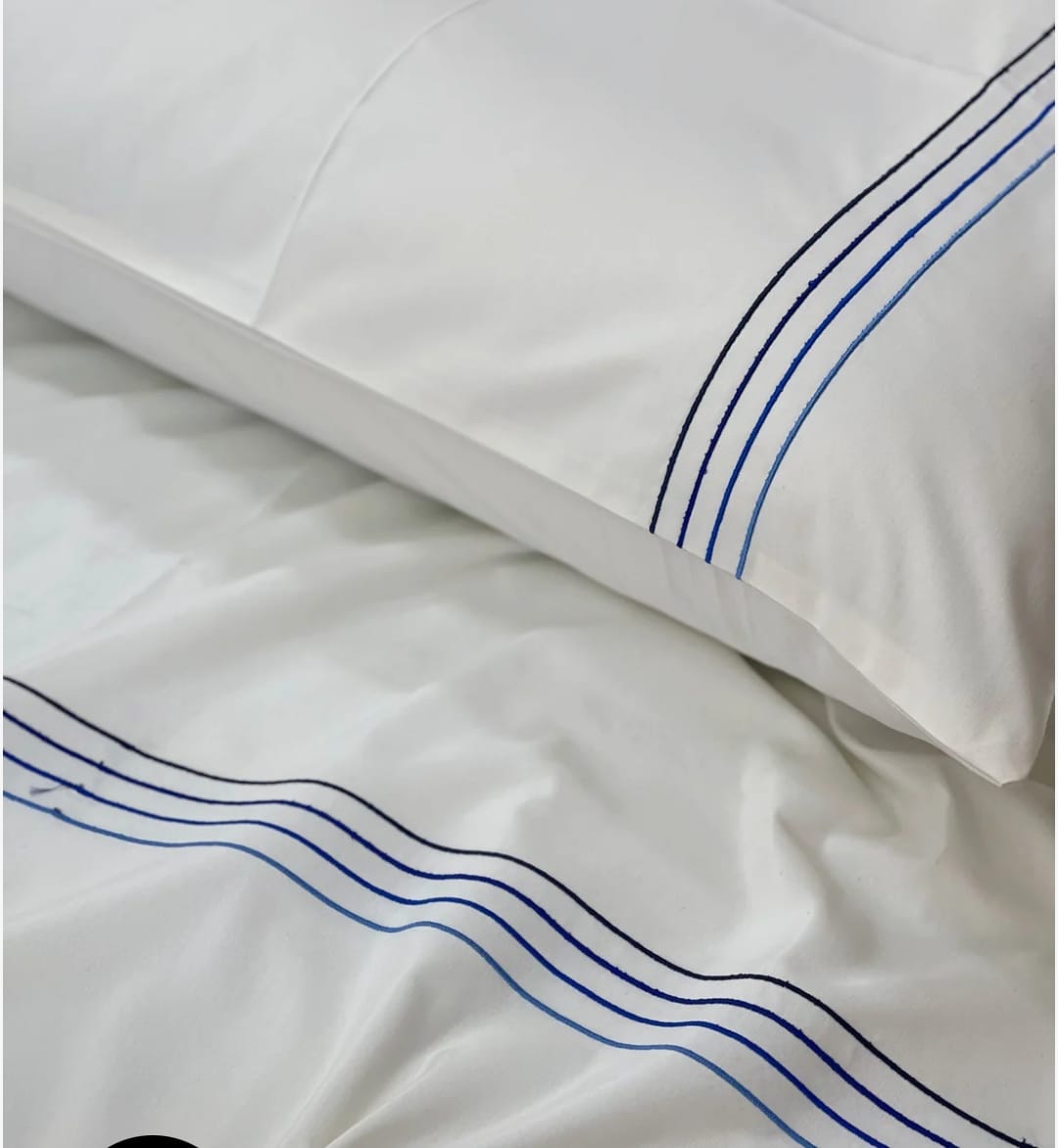 Embroidered bedsheet