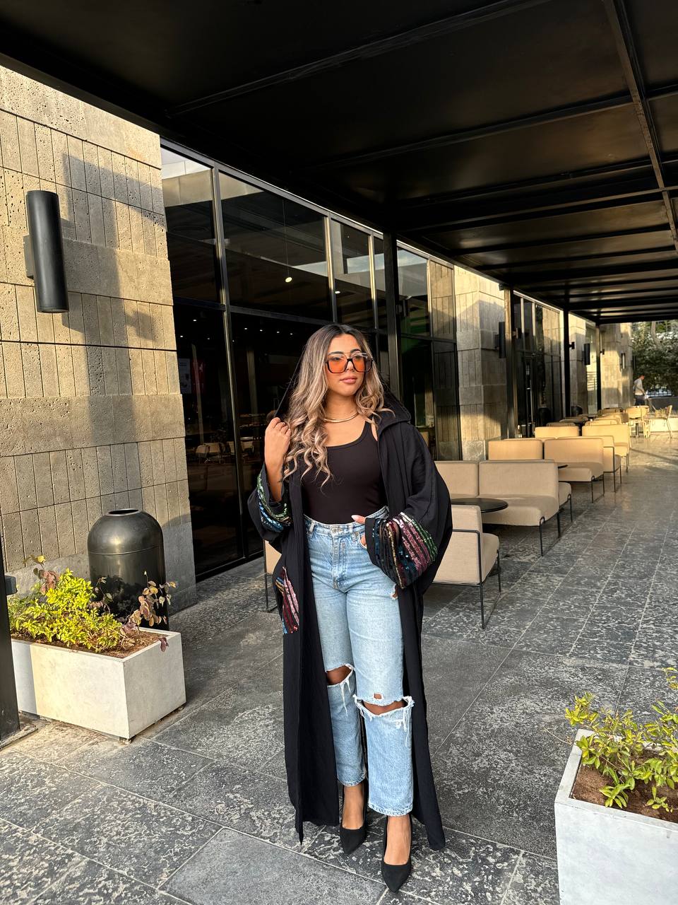 Stylish Kaftan with cheerful colours