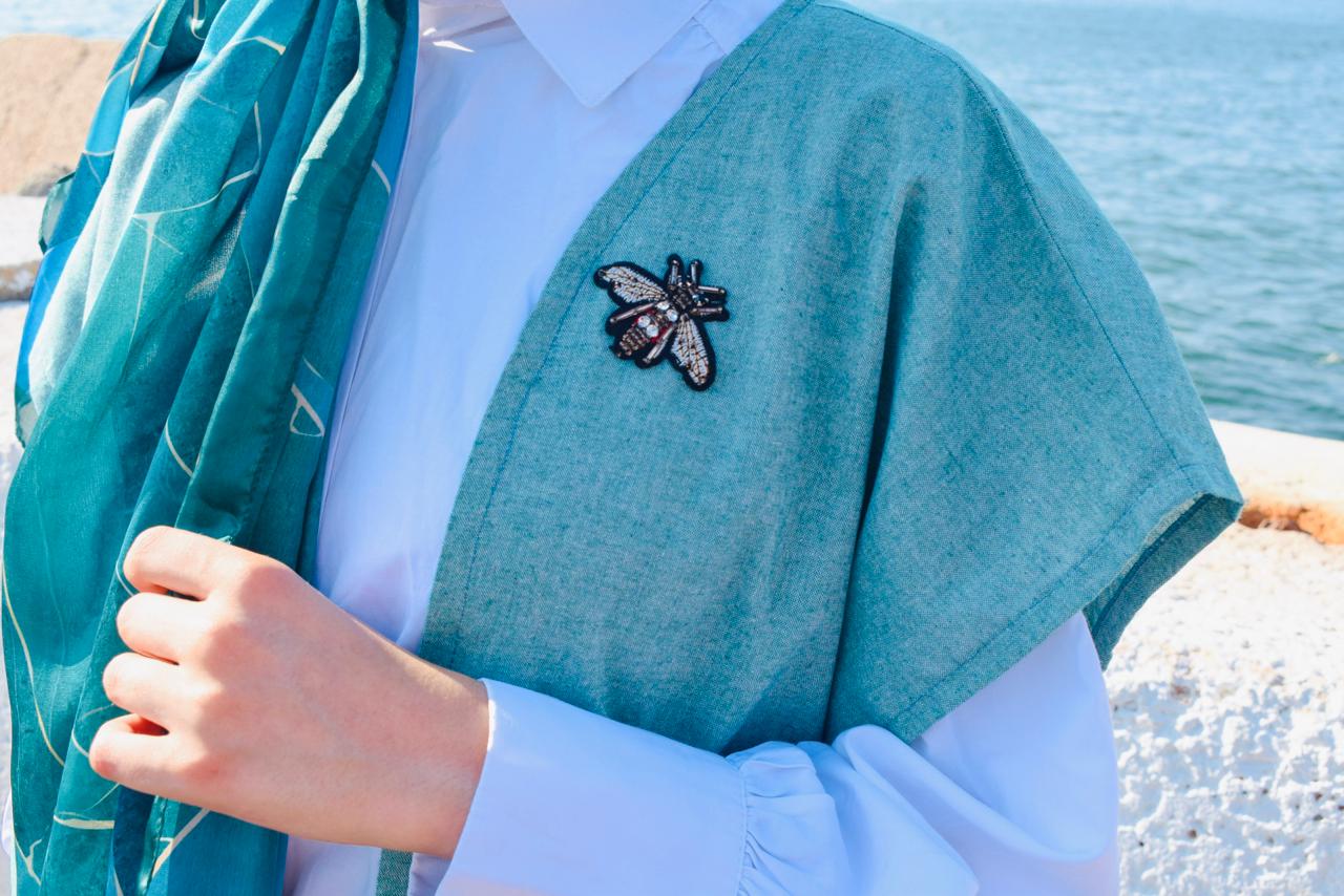 insects cardigan mint