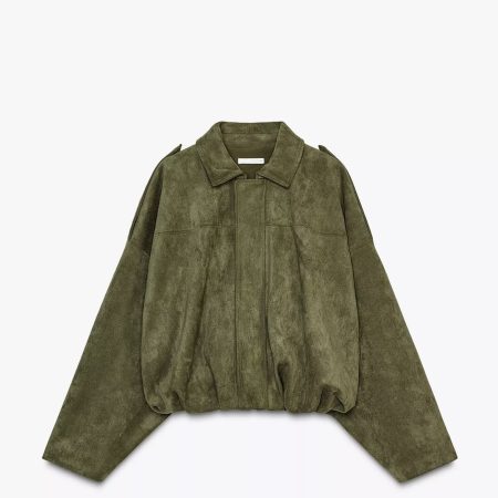 Suede Bomber Jacket