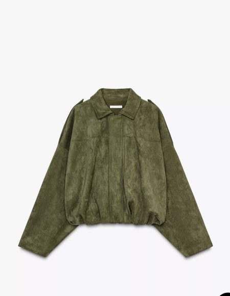 Suede Bomber Jacket